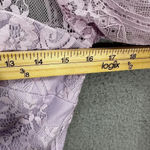 Tobi dress womens small purple floral lace long sleeve bodycon sexy club party Photo 4