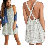 Free People  Petunia Floral Printed Overalls Open Back mini dress NWT Photo 9