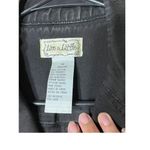 Live a Little  Y2K Black Denim Jacket Blazer Raw Hem Frayed‎ Goth Punk Size M Photo 4