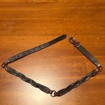 American Eagle Brown Leather Braided Belt Photo 3