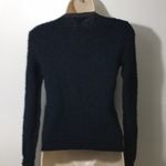 Alfani  Women’s Navy Faux Leather Trim Sweater NWT Size PP Photo 4