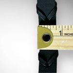 MINICCI Women's Black Vegan Leather Braided Belt Size L/XL | NWT Photo 6