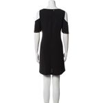 Versace NWT.$1280  COLLECTION cold shoulder Shift Dress Black Sz: M.US8. IT44 Photo 4