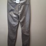 ZARA NWT High Faux Leather Ankle Zip Pants Light Brown Med Photo 3