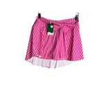 Halara  Womens Pink NEW High 2-in-1 Side Pocket Striped Mini Tennis Skirt Sz‎ L Photo 3