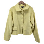 Evan Picone  Women's Yellow Stretch Cropped Jacket Size Medium Photo 0