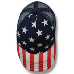 USA American Flag Hat OSFM Unisex Cap Trucker Hat America Stars And Stripes Hat Multiple Size One Size Photo 1