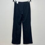 J. McLaughlin  Carter Pants 2 NWT $198 Wide Leg Career Cotton Navy Pinstripe Photo 2