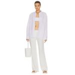 Acne Studios Button Up Shirt in White & Rose Pink Small New Womens Blouse as-is Photo 3