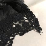 Mudd  Jrs Black Short Shorts Jean Denim Distressed Lace Inserts Size 3 25” Waist Photo 3