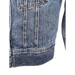 Aritzia  TNA The Tina Crop Washed Denim Light Blue Jacket Biker Style Size XS Photo 5