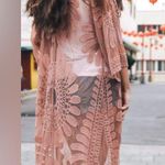 Style Apparel’s Stylish Rust Floral Kimono, Duster Cardigan. Size M Photo 1