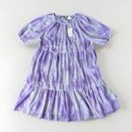 MELLODAY  Tiered Chiffon Short Dress Women's Size XS, Lavender, New With Tags‎ Photo 0