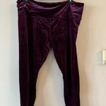 Athleta NWOT  Elation Velvet Tight 3X Century Yoga Studio Plush Burgundy Photo 1