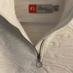 The American Outdoorsman for Women Textured Quarter Zip Pullover Top White Size M Photo 2