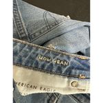 American Eagle Womens Medium Wash Mom Jean Denim Distressed Loose Fit 8 Short Photo 5