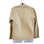 Chico's Long Sleeve Lightweight Casual Office Linen Blazer Pale Yellow Sz Small Photo 2