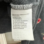 American Eagle  Y2K Grey Blue Cropped Floral Embroidery Sweatshirt Size Small S Photo 9