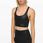 Lululemon black foil energy long line bra Photo 0