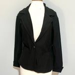 Lola Jeans Black Ponte Jacket Blazer Photo 0