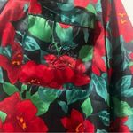 Victoria's Secret Victoria’s Secret Gold Label Christmas Nightgown Red Green Poinsettias Sz Small Photo 2