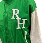 Recreational Habit Green Full Zip High Neck Long Sleeve Windbreaker Jacket Sz S Photo 2