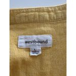 Westbound Top Womens L Yellow Linen Blend Lightweight Lagenlook Coastal Beach Photo 4
