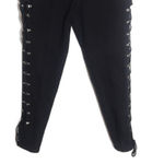 Stefano international ladies black lace up high waisted cotton pants size 14 Photo 3