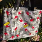 Sanrio My Melody White And Black Checkered Tote Bag Photo 1