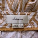 Anthropologie Elevenses  cream & yellow print shorts size 4 Photo 3