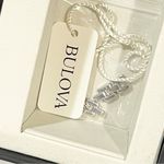 Bulova  Women's Boxed Gift Set Stainless Steel Watch 18” Necklace Set CZ NEW Photo 4