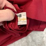 80s Vintage Burgundy Maroon Ruffle Peasant Boho Blouse Sz? Medium Red Photo 4