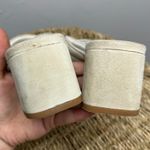 Jeffrey Campbell Heeled Mules Womens Size 7.5 Cream Suede Slip On Square Neutral Photo 6