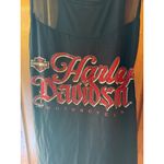 Harley Davidson Tank Top Sheer Top Motorcycle Graphic‎ Black Size XS Photo 3