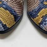 Steven New York Mules Womens 7 Leather Snakeskin Deandra‎ Slip On Bright New Purple Photo 2