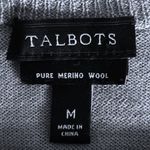Talbots Long Sleeve Scoop Neck Merino Wool Knit Comfy Pullover Sweater Size M Photo 7