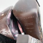 Pura Lopez Buckle Snake Skin Block Heels 37 Size 6.5 Photo 12