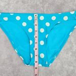 Arizona Jeans  Company Blue Polka Dot Cheeky Medium Bikini Bottom Swimwear Photo 3