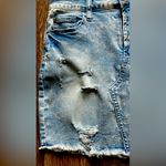 Tinseltown  - Distressed Pearl Detailed Denim Jean Skirt Photo 4