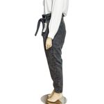 Sézane  Austin Belted Paperbag Pants, Washed Black, FR48/US16 Photo 4