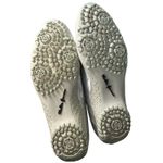 Walter Genuin COCO BALLERINA Leather Ballet Silver Metallic Flats Shoes Italy 10 Photo 1