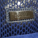 Sorial Navy Textured Backpack Blue Photo 3