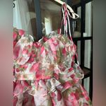 Strawberry babydoll mini dress bows corset straps ruffles matne bella barnett Red Size M Photo 4