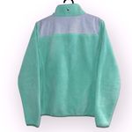Vineyard Vines Fleece 1/4 zip Shep pullover sweater Mock Neck blue green Small Photo 2