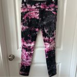 Apana  Pink and Black Splattered Yoga Pants Medium Photo 1