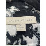 Laura Ashley  Women’s Black White Floral Blazer Size M Career Business Chic EUC Photo 2