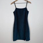 Lulus  Late Night Party Teal Blue Sparkly Bodycon Mini Dress Size Large Photo 1