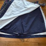 Golftini Skort Woman’s Stretch Golf Skirt Navy W/ Multi Color Zigzag Pattern 10 Blue Photo 6