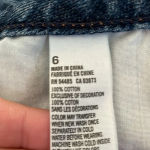 American Eagle  floral denim jean shorts size 6 Photo 3