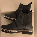 Free People women black Canvas Chelsea Atlas boots Size 9 Euro 40 Photo 10